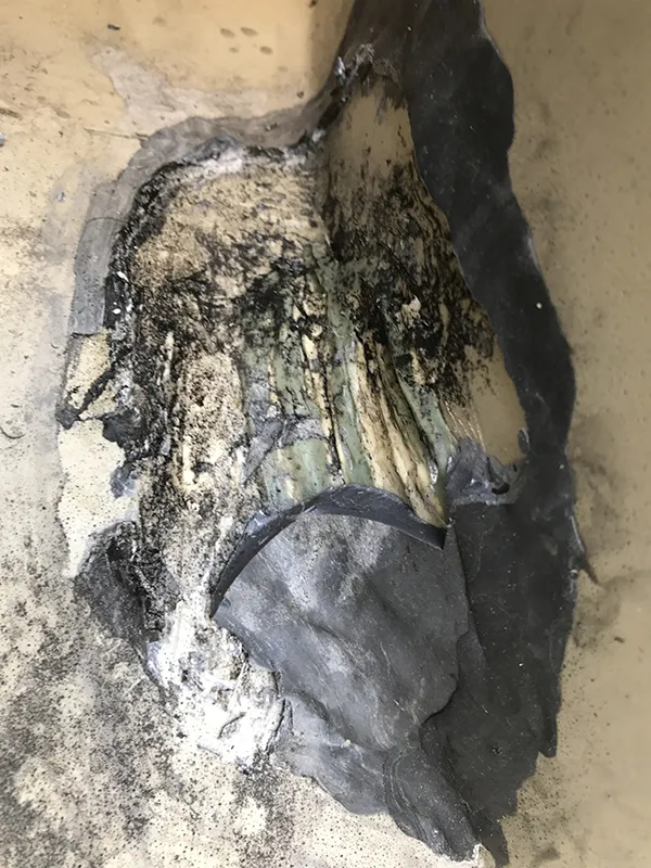 bad repair slimline tank