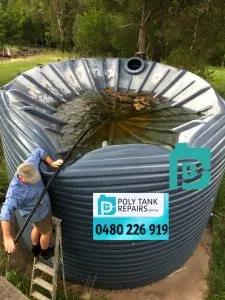 Don’t leave your collapsed water tank roof sitting for too long 1