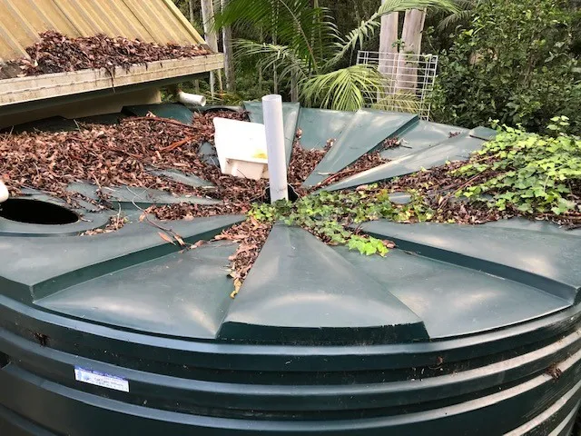 Don’t leave your collapsed water tank roof sitting for too long 1